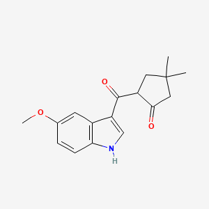 Cyclopentanone, 2-[(5-methoxy-1H-indol-3-yl)carbonyl]-4,4-dimethyl-