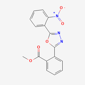 Methyl 2-[5-(2-nitrophenyl)-1,3,4-oxadiazol-2-yl]benzoate