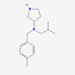 N-[(4-Methylphenyl)methyl]-N-(2-methylpropyl)pyrrolidin-3-amine