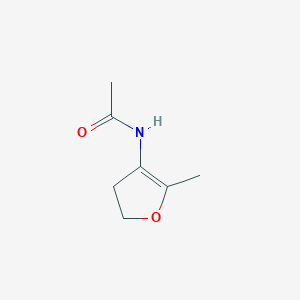 molecular formula C7H11NO2 B12902683 N-(2-Methyl-4,5-dihydrofuran-3-yl)acetamide CAS No. 92115-64-5