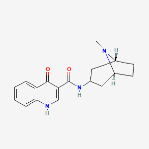 4-Hydroxy-N-(endo-8-methyl-8-azabicyclo[3.2.1]octan-3-yl)quinoline-3-carboxamide