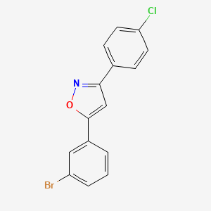 Isoxazole, 5-(3-bromophenyl)-3-(4-chlorophenyl)-