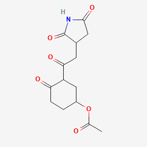 3-(2-(2,5-Dioxopyrrolidin-3-yl)acetyl)-4-oxocyclohexyl acetate