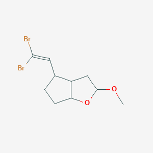 4-(2,2-Dibromoethenyl)-2-methoxyhexahydro-2H-cyclopenta[b]furan