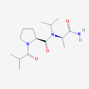 (S)-N-((R)-1-Amino-1-oxopropan-2-yl)-1-isobutyryl-N-isopropylpyrrolidine-2-carboxamide