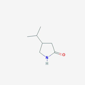 molecular formula C7H13NO B1290284 4-Isopropylpyrrolidin-2-one CAS No. 89895-18-1