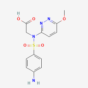 N-(4-Aminobenzene-1-sulfonyl)-N-(6-methoxypyridazin-3-yl)glycine