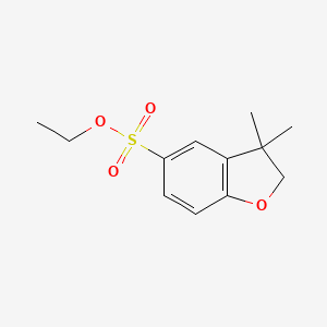 Ethyl 3,3-dimethyl-2,3-dihydro-1-benzofuran-5-sulfonate