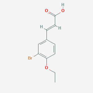 molecular formula C11H11BrO3 B1290306 3-Bromo-4-ethoxycinnamic acid CAS No. 99853-24-4