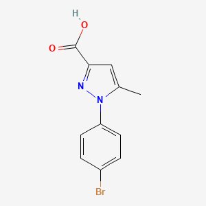 molecular formula C11H9BrN2O2 B1290317 1-(4-bromophenyl)-5-methyl-1H-pyrazole-3-carboxylic acid CAS No. 229163-39-7