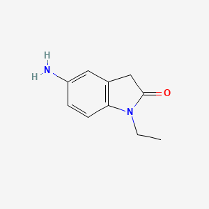 molecular formula C10H12N2O B1290327 5-Amino-1-ethylindolin-2-one CAS No. 875003-50-2