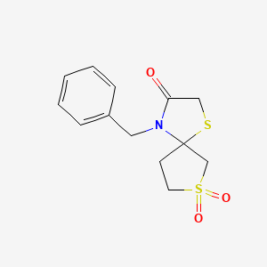 molecular formula C13H15NO3S2 B1290332 4-Benzyl-1,7lambda6-dithia-4-azaspiro[4.4]nonane-3,7,7-trione 