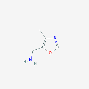 molecular formula C5H8N2O B1290335 (4-Methyl-1,3-oxazol-5-yl)methylamine CAS No. 409097-65-0