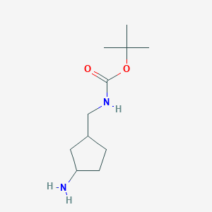 molecular formula C11H22N2O2 B1290341 (3-Amino-cyclopentylmethyl)-carbamic acid tert-butyl ester CAS No. 1392804-45-3