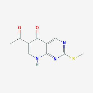 6-Acetyl-2-(methylsulfanyl)pyrido[2,3-d]pyrimidin-5(8H)-one