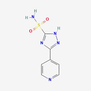 1H-1,2,4-Triazole-3-sulfonamide, 5-(4-pyridyl)-