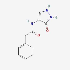 N-(3-Oxo-2,3-dihydro-1H-pyrazol-4-yl)-2-phenylacetamide