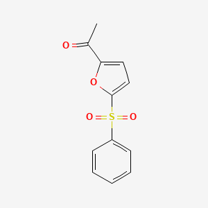 1-[5-(Benzenesulfonyl)furan-2-yl]ethan-1-one