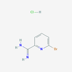 molecular formula C6H7BrClN3 B1290370 6-溴吡啶甲酰胺盐酸盐 CAS No. 1245806-87-4
