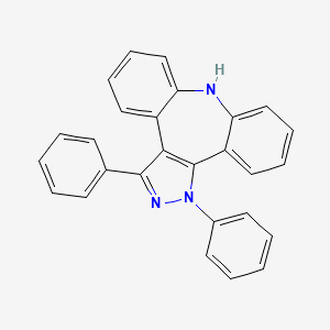 1,8-Dihydro-1,3-diphenyldibenzo(b,f)pyrazolo(3,4-d)azepine