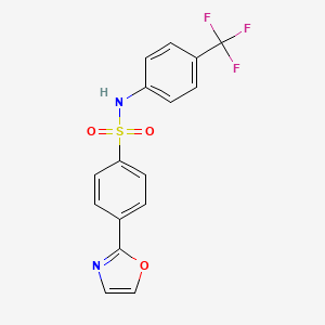 Benzenesulfonamide, 4-(2-oxazolyl)-N-[4-(trifluoromethyl)phenyl]-