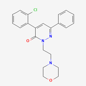 4-(o-Chlorophenyl)-2-(2-morpholinoethyl)-6-phenyl-3(2H)-pyridazinone