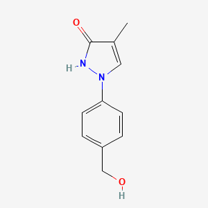 1-[4-(Hydroxymethyl)phenyl]-4-methyl-1,2-dihydro-3H-pyrazol-3-one