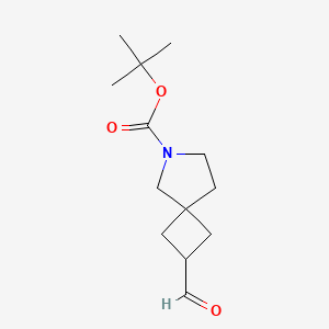 molecular formula C13H21NO3 B1290403 叔丁基 2-甲酰基-6-氮杂螺[3.4]辛烷-6-羧酸酯 CAS No. 203662-55-9