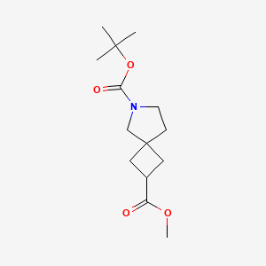 B1290404 6-Tert-butyl 2-methyl 6-azaspiro[3.4]octane-2,6-dicarboxylate CAS No. 203662-61-7