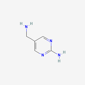 B1290406 5-(Aminomethyl)pyrimidin-2-amine CAS No. 672324-80-0