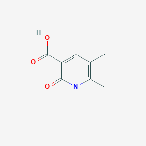 molecular formula C9H11NO3 B1290417 1,5,6-三甲基-2-氧代-1,2-二氢-3-吡啶甲酸 CAS No. 1082766-19-5