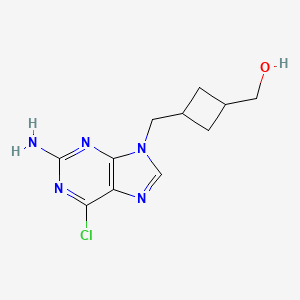 (3-((2-Amino-6-chloro-9H-purin-9-yl)methyl)cyclobutyl)methanol