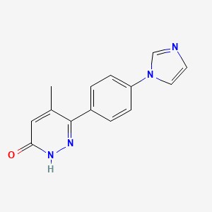 6-(4-(1H-Imidazol-1-yl)phenyl)-5-methylpyridazin-3(2H)-one