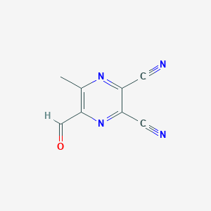 2,3-Pyrazinedicarbonitrile, 5-formyl-6-methyl-