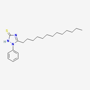 1-Phenyl-5-tridecyl-1,2-dihydro-3H-1,2,4-triazole-3-thione