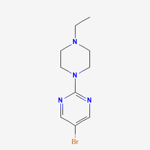 molecular formula C10H15BrN4 B1290427 5-溴-2-(4-乙基哌嗪-1-基)嘧啶 CAS No. 950410-05-6