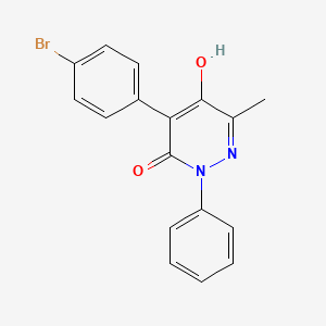 4-(4-Bromophenyl)-5-hydroxy-6-methyl-2-phenylpyridazin-3(2H)-one