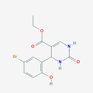 Ethyl 4-(5-bromo-2-hydroxyphenyl)-2-oxo-1,2,3,4-tetrahydropyrimidine-5-carboxylate