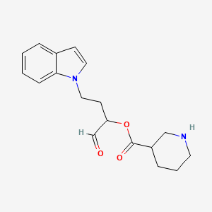 4-(1H-Indol-1-yl)-1-oxobutan-2-yl piperidine-3-carboxylate