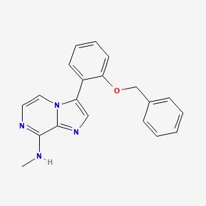 Imidazo[1,2-a]pyrazin-8-amine, N-methyl-3-[2-(phenylmethoxy)phenyl]-