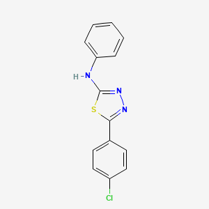 5-(4-chlorophenyl)-N-phenyl-1,3,4-thiadiazol-2-amine