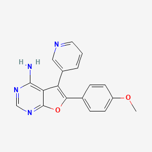 6-(4-Methoxyphenyl)-5-(pyridin-3-yl)furo[2,3-d]pyrimidin-4-amine