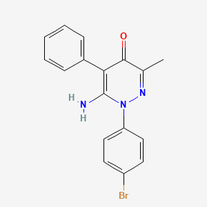 6-Amino-1-(4-bromophenyl)-3-methyl-5-phenylpyridazin-4(1H)-one