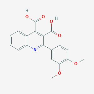 2-(3,4-Dimethoxyphenyl)quinoline-3,4-dicarboxylic acid