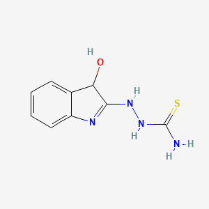 2-(3-Hydroxy-3H-indol-2-yl)hydrazine-1-carbothioamide