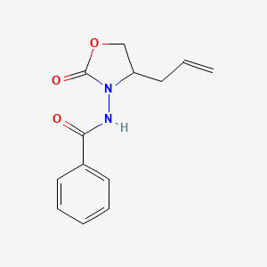 molecular formula C13H14N2O3 B12904405 N-(4-Allyl-2-oxo-1,3-oxazolidin-3-yl)benzamide CAS No. 361345-08-6