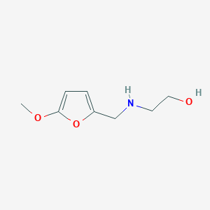 2-{[(5-Methoxyfuran-2-yl)methyl]amino}ethan-1-ol