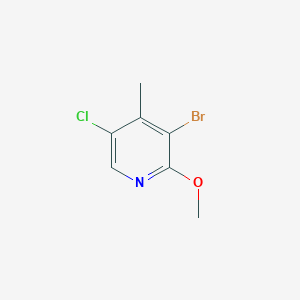 B1290444 3-Bromo-5-chloro-2-methoxy-4-methylpyridine CAS No. 851607-30-2
