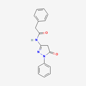 N-(5-Oxo-1-phenyl-4,5-dihydro-1H-pyrazol-3-yl)-2-phenylacetamide