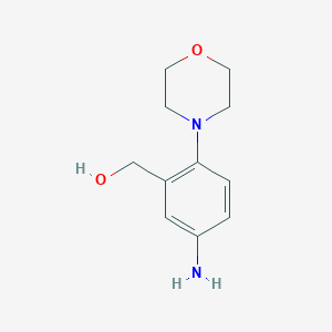 molecular formula C11H16N2O2 B1290451 (5-Amino-2-morpholinophenyl)methanol CAS No. 759456-60-5